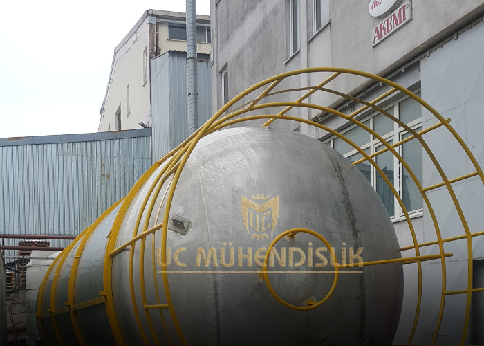 PASLANMAZ 50 TON DİKEY TANK